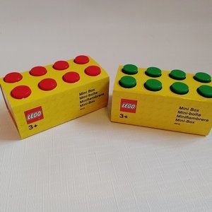 LEGO Mini Box Lego Storage Red Green